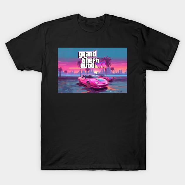 GTA 6 T-Shirt by Buff Geeks Art